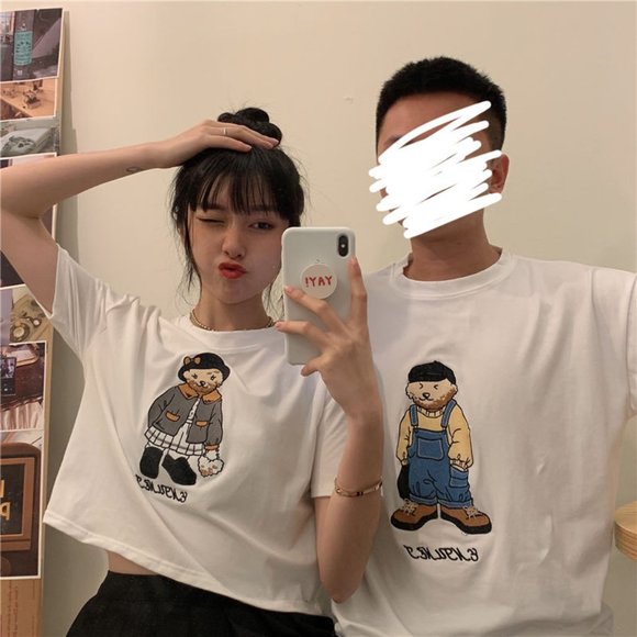 2021 summer all-match T-shirt loose version - Picture 1 of 5